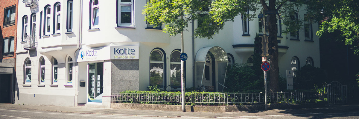 Kotte Immobilien Aussenwerbung