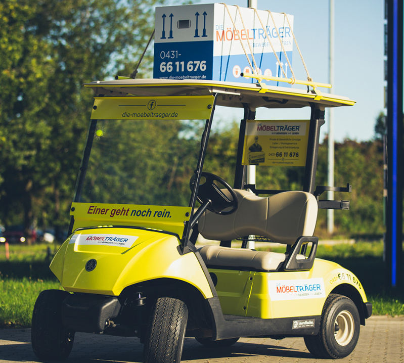 Die Möbelträger - Fahrzeugfolierung Golfcart